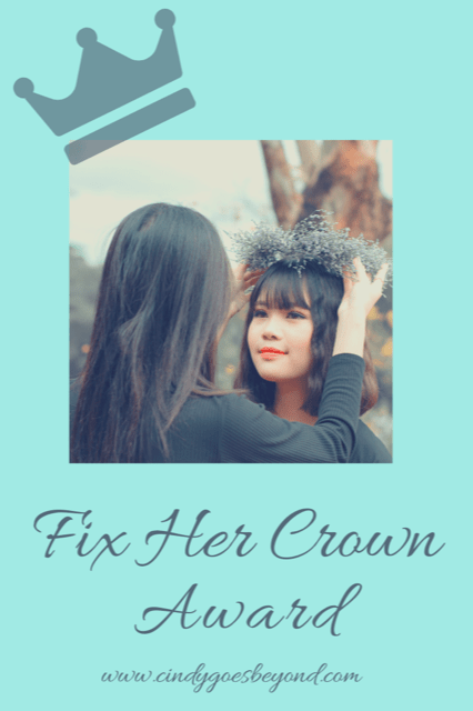 Women inspiring women- it's such a beautiful thing to witness, and a splendid thing to be a part of! Women inspiring women with the Fix Her Crown Award #FixHerCrownAward #BloggingAwards #Awards #WomenInspiringWomen #realqueens #fixhercrown #blogstofollow #blogsIfollow #followme #blogfollow #blogging #amwriting #bloglovin#mentalhealth #lifestyleblogger #seo #newpost #travelblogs #momblogs #healthblogs #family #yolo